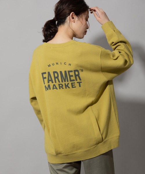 Munich（ミューニック）の「フレンチテリーバックプリントスウェット（スウェット・レディース・レッド/ライトグリーン/アイボリー・FREE）」の2枚目の写真