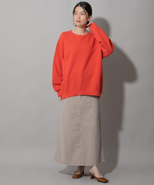 Munich（ミューニック）の「フレンチテリーバックプリントスウェット（スウェット・レディース・レッド/ライトグリーン/アイボリー・FREE）」の4枚目の写真