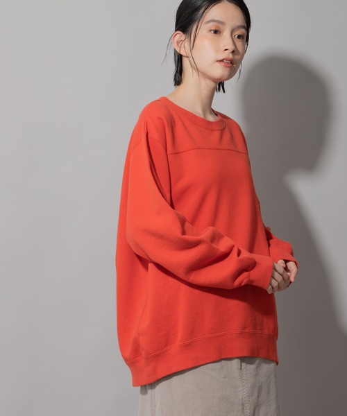 Munich（ミューニック）の「フレンチテリーバックプリントスウェット（スウェット・レディース・レッド/ライトグリーン/アイボリー・FREE）」の9枚目の写真