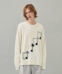 city（シティ）の「スクエアパターンプルオーバーニット/SQUARE PATTERN KNIT PO（ニット/セーター・メンズ）」