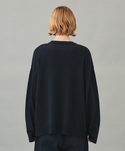 city（シティ）の「スクエアパターンプルオーバーニット/SQUARE PATTERN KNIT PO（ニット/セーター・メンズ・ホワイト/ブラック・1/2/3）」の10枚目の写真