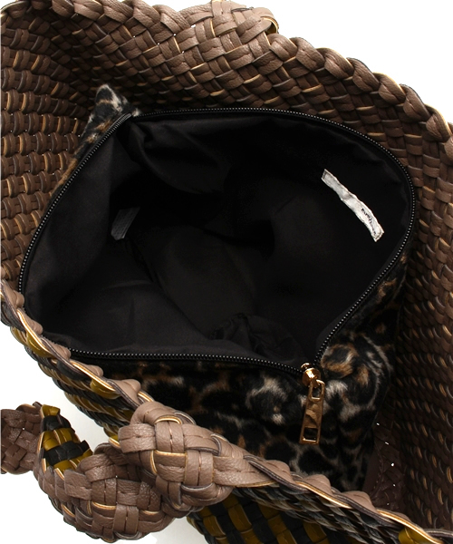 OUTLET（アウトレット）の「【PAPILLONNER】メッシュリバーシブルトート（トートバッグ・レディース・ブラック/ブラウン/グレー/ネイビー・FREE）」の21枚目の写真