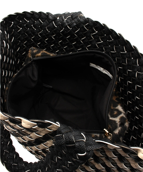 OUTLET（アウトレット）の「【PAPILLONNER】メッシュリバーシブルトート（トートバッグ・レディース・ブラック/ブラウン/グレー/ネイビー・FREE）」の6枚目の写真