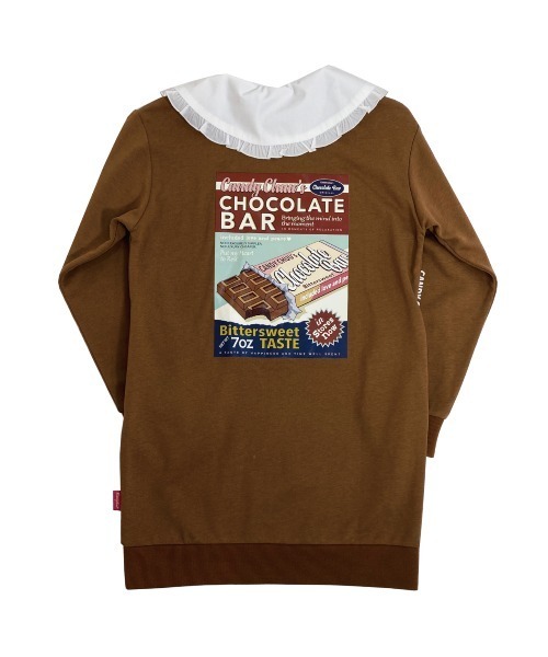 Candychuu（キャンディチュウ）の「BIG衿ワンピ（ワンピース・キッズ・ブラウン/ラベンダー・SS/S/M/XXS）」の13枚目の写真