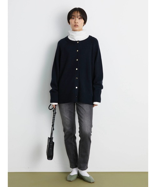 AMERICAN HOLIC（アメリカンホリック）の「2WAYラグランニットカーディガン（カーディガン/ボレロ・レディース・レッド/ネイビー・FREE）」の15枚目の写真