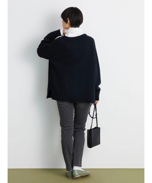 AMERICAN HOLIC（アメリカンホリック）の「2WAYラグランニットカーディガン（カーディガン/ボレロ・レディース・レッド/ネイビー・FREE）」の9枚目の写真