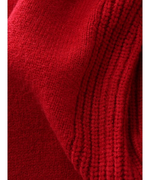 AMERICAN HOLIC（アメリカンホリック）の「2WAYラグランニットカーディガン（カーディガン/ボレロ・レディース・レッド/ネイビー・FREE）」の7枚目の写真