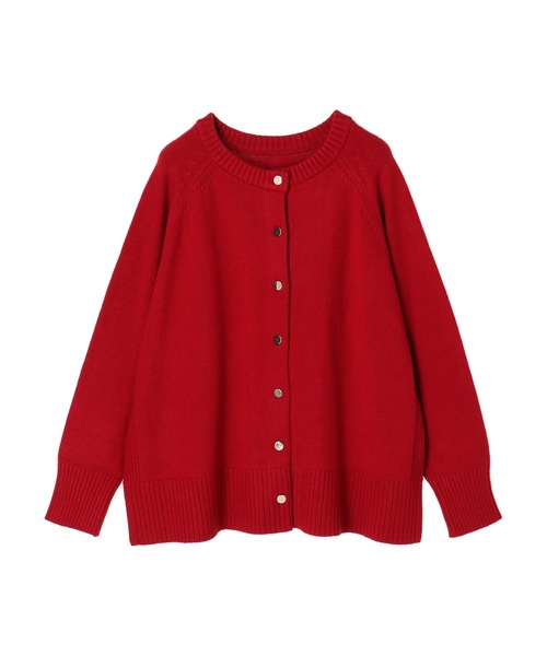 AMERICAN HOLIC（アメリカンホリック）の「2WAYラグランニットカーディガン（カーディガン/ボレロ・レディース・レッド/ネイビー・FREE）」の14枚目の写真