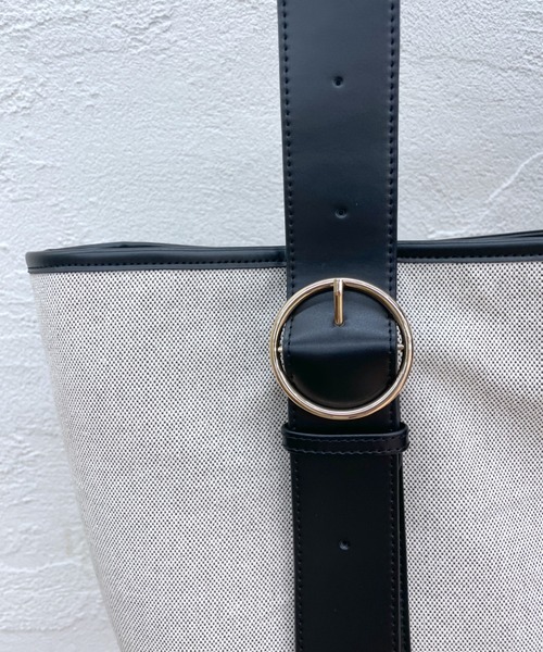 loti（ロティ）の「WEB限定 loti キャンバスコンビワンハンドルBAG（ショルダーバッグ・レディース・ブラック/ブラウン・ONE SIZE）」の8枚目の写真