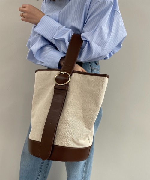 loti（ロティ）の「WEB限定 loti キャンバスコンビワンハンドルBAG（ショルダーバッグ・レディース・ブラック/ブラウン・ONE SIZE）」の22枚目の写真