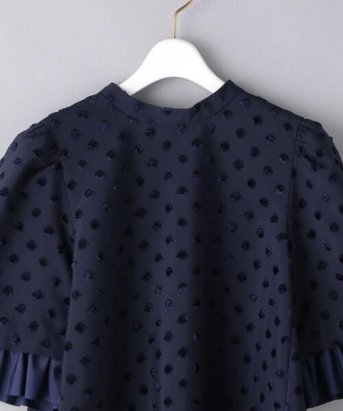 MUVEIL(ミュベール)の「<MUVEIL(ミュベール)>ドット ジャカード ブラウス ■■■(シャツ/ブラウス・レディース・ベージュ/ネイビー・36)」の4枚目の写真