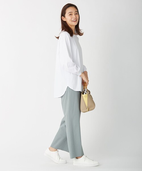 J.PRESS Ladies(J.プレス レディス)の「【洗える】リランチェツイル ストレート パンツ(その他パンツ・レディース・アイボリー系/カーキ系/スモーキーグリーン系/ネイビー系・S/XS/XXS)」の18枚目の写真
