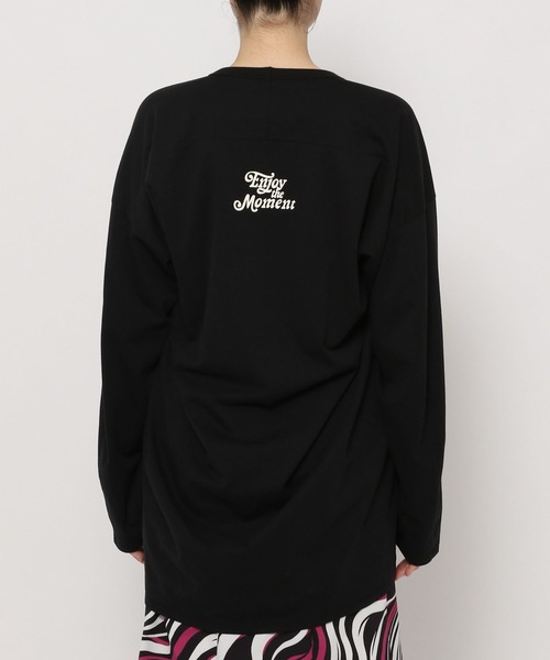 PAGEBOY(ページボーイ)の「レトロストリートロゴロンT(Tシャツ/カットソー・レディース・ブラック/オフホワイト/グリーン・FREE)」の15枚目の写真