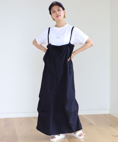 BEAMS BOY（ビームスボーイ）の「BEAMS BOY / エンブロイダリー クルー Tシャツ 22SS（Tシャツ/カットソー・レディース・ブラック/オフホワイト/サックスブルー/オレンジ/グリーン/ナチュラル・1/2）」の9枚目の写真