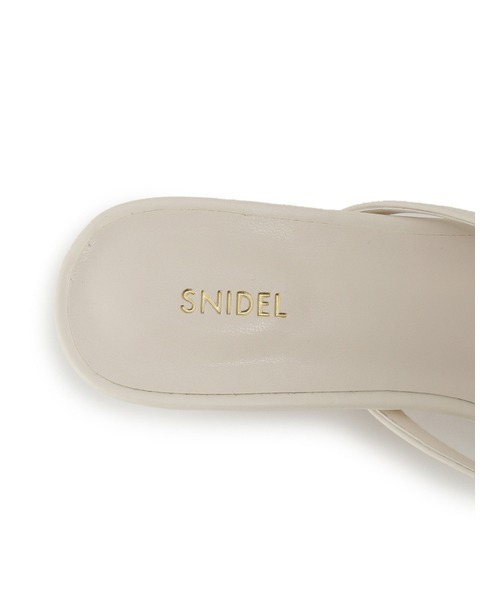 【専用】SNIDEL スクエアメッシュサボ SNIDEL（スナイデル）の「スクエアメッシュサボ（パンプス