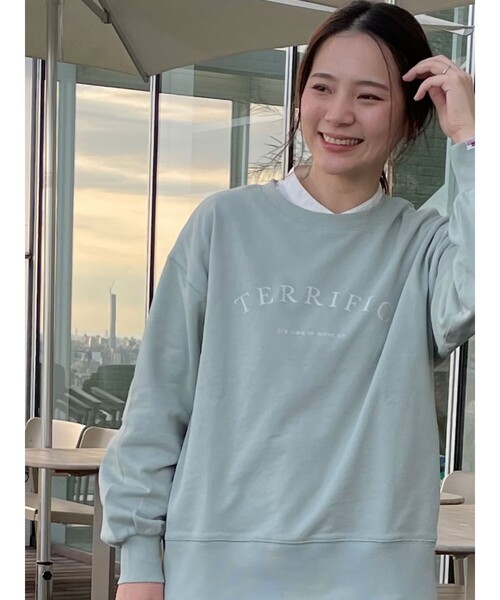 SHOO・LA・RUE(シューラルー)の「◆【S-LL/USAコットン】ロゴスウェット(スウェット・レディース・グレー系その他/ホワイト系その他3/ベージュ系その他4/グレー系1/ライトグリーン系1/ピンク系7・02/03/04)」の19枚目の写真