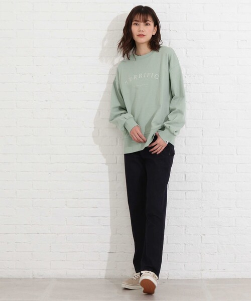 SHOO・LA・RUE(シューラルー)の「◆【S-LL/USAコットン】ロゴスウェット(スウェット・レディース・グレー系その他/ホワイト系その他3/ベージュ系その他4/グレー系1/ライトグリーン系1/ピンク系7・02/03/04)」の10枚目の写真