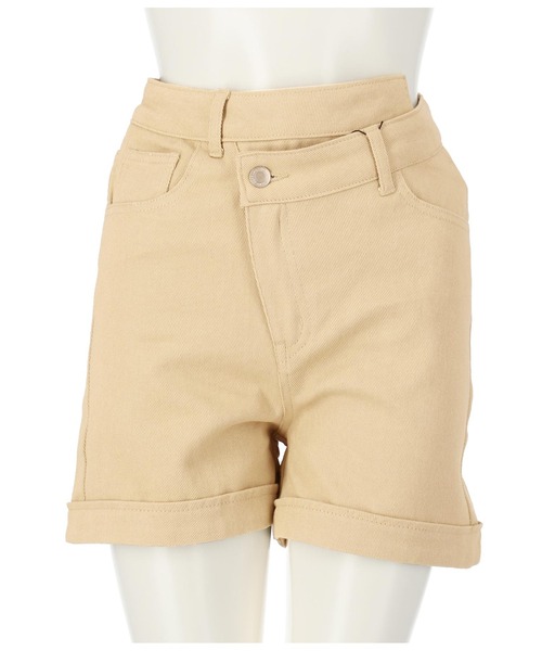 ANAP(アナップ)の「ツイルデザインショートパンツ(その他パンツ・レディース・サックスブルー/グレイッシュベージュ/パープル/スミクロ/アイボリー・S/M/L)」の17枚目の写真