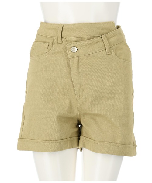 ANAP(アナップ)の「ツイルデザインショートパンツ(その他パンツ・レディース・サックスブルー/グレイッシュベージュ/パープル/スミクロ/アイボリー・S/M/L)」の19枚目の写真