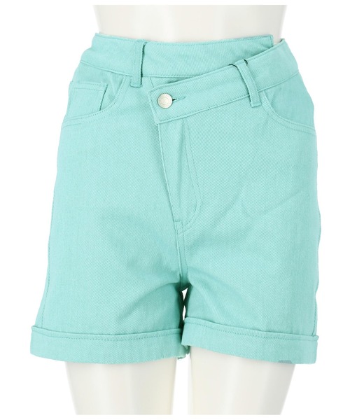 ANAP(アナップ)の「ツイルデザインショートパンツ(その他パンツ・レディース・サックスブルー/グレイッシュベージュ/パープル/スミクロ/アイボリー・S/M/L)」の20枚目の写真