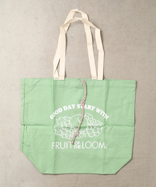 FRUIT OF THE LOOM(フルーツオブザルーム)の「/FRUIT OF THE LOOM/BRAIDED CORD TOTE BAG(トートバッグ・メンズ・ピンク/イエロー/オレンジ/ライトグリーン/オフホワイト/ライトブルー/ライトパープル・FREE)」の3枚目の写真
