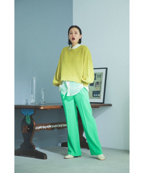 ROSE BUD（ローズバッド）の「フレアシルエットパンツ（その他パンツ・レディース・ブラック/ベージュ/グリーン・SMALL/MEDIUM）」の10枚目の写真