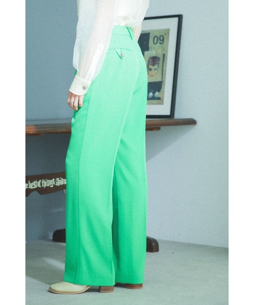 ROSE BUD（ローズバッド）の「フレアシルエットパンツ（その他パンツ・レディース・ブラック/ベージュ/グリーン・SMALL/MEDIUM）」の12枚目の写真