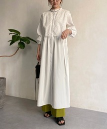 CAPRICIEUX LE'MAGE | レースレイヤードシャツワンピース(ワンピース)