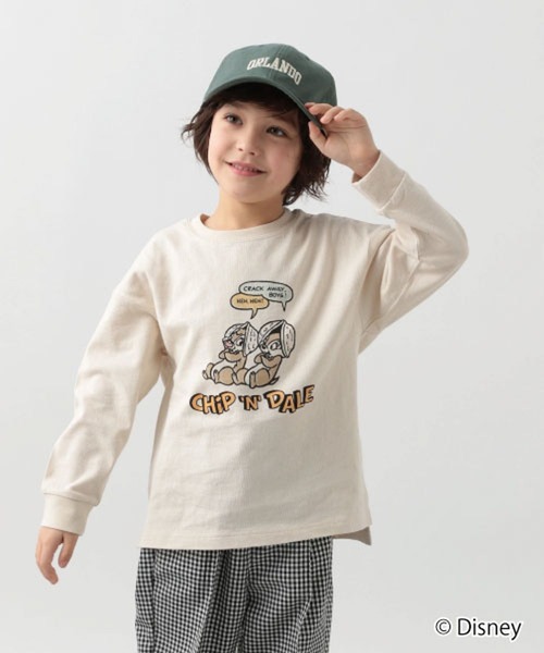 GLOBAL WORK（グローバルワーク）の「キッズ/Disney&Pixar/グラフィック長袖/258090（Tシャツ/カットソー・キッズ・オフホワイト/ダークグレー/スカイブルー/ホワイト/チャコールグレー・140cm/130cm/160cm/150cm/120cm/100cm/110cm）」の3枚目の写真