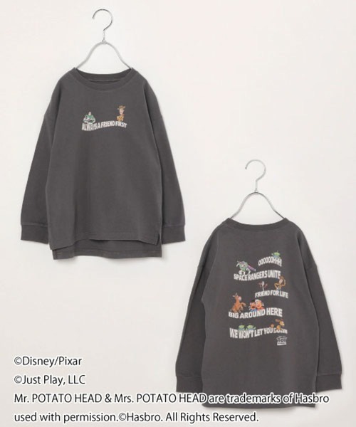 GLOBAL WORK（グローバルワーク）の「キッズ/Disney&Pixar/グラフィック長袖/258090（Tシャツ/カットソー・キッズ・オフホワイト/ダークグレー/スカイブルー/ホワイト/チャコールグレー・140cm/130cm/160cm/150cm/120cm/100cm/110cm）」の5枚目の写真