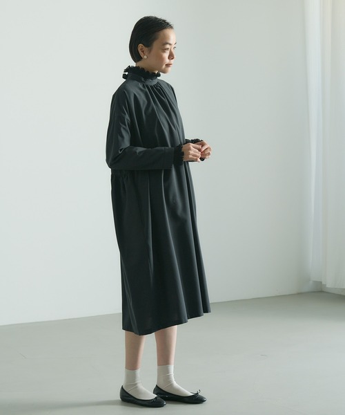 PUAL CE CIN（ピュアルセシン）の「襟袖レースシャーリングプルオーバーブラウス（シャツ/ブラウス・レディース・オフホワイト/ブラック・FREE）」の19枚目の写真