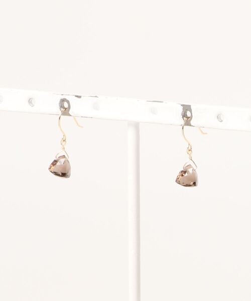 anqanq.（アンクアンク）の「【anqanq.】 K18 pyramid ピアス（ピアス（両耳用）・レディース・ブラウン/ブルー・ONE SIZE）」の7枚目の写真