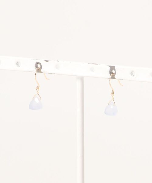 anqanq.（アンクアンク）の「【anqanq.】 K18 pyramid ピアス（ピアス（両耳用）・レディース・ブラウン/ブルー・ONE SIZE）」の8枚目の写真