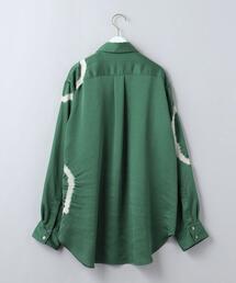 6（ロク）の「＜6(ROKU)＞SATIN SIBORI SHIRT/シャツ（シャツ