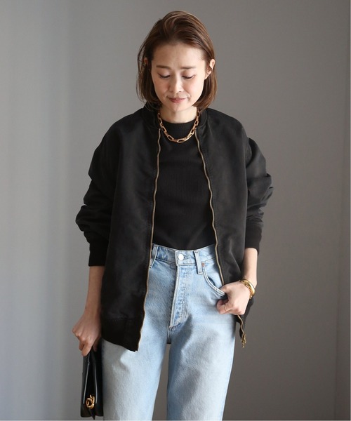 Deuxieme Classe（ドゥーズィエムクラス）の「*ミリタリーブルゾン（ミリタリージャケット・レディース・ブラック/カーキ・FREE）」の5枚目の写真