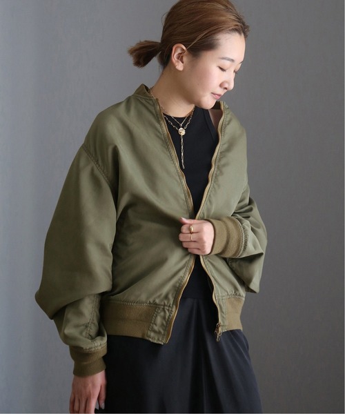 Deuxieme Classe（ドゥーズィエムクラス）の「*ミリタリーブルゾン（ミリタリージャケット・レディース・ブラック/カーキ・FREE）」の9枚目の写真