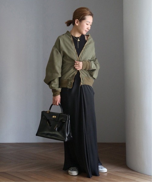 Deuxieme Classe（ドゥーズィエムクラス）の「*ミリタリーブルゾン（ミリタリージャケット・レディース・ブラック/カーキ・FREE）」の13枚目の写真