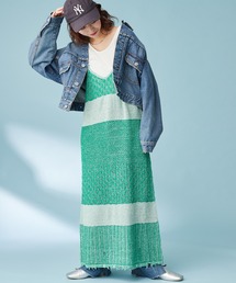 HELLO.SANFRANCISCO | 【HELLO.SANFRANCISCO】タンク付メランジニットキャミワンピ(ワンピース)