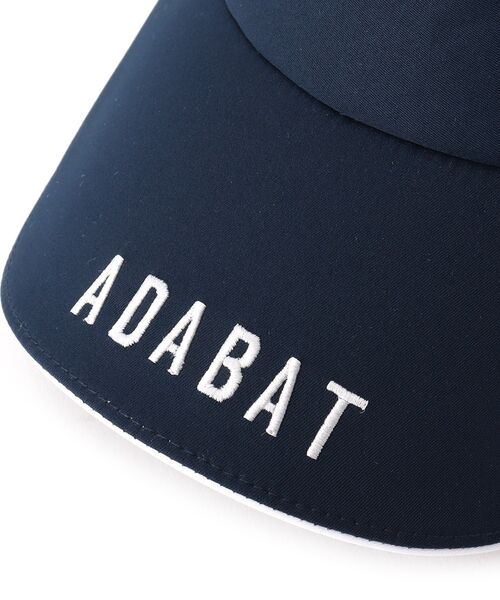 adabat(アダバット)の「◆ユニセックス ロゴサンバイザー(サンバイザー・レディース・ホワイト/オレンジ/ピンク系/ネイビー・00)」の5枚目の写真