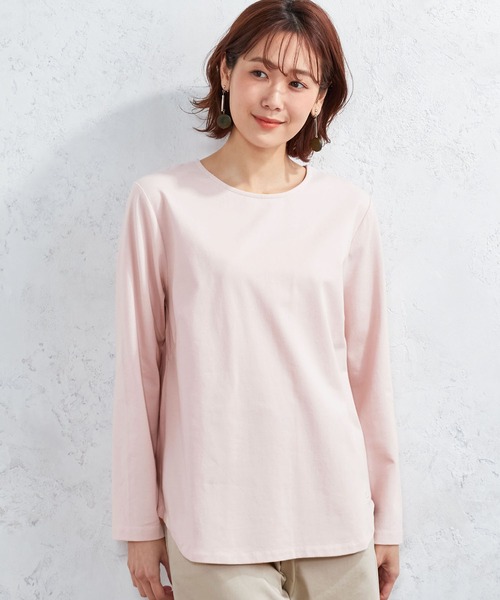 DECOY SINCE 1981(デコイシンスイチキュウハチイチ)の「ベーシックカットソー(Tシャツ/カットソー・レディース・サックスブルー/ピンク/アイボリー/ネイビー・M/L/LL)」の4枚目の写真