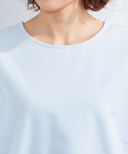 DECOY SINCE 1981(デコイシンスイチキュウハチイチ)の「ベーシックカットソー(Tシャツ/カットソー・レディース・サックスブルー/ピンク/アイボリー/ネイビー・M/L/LL)」の7枚目の写真