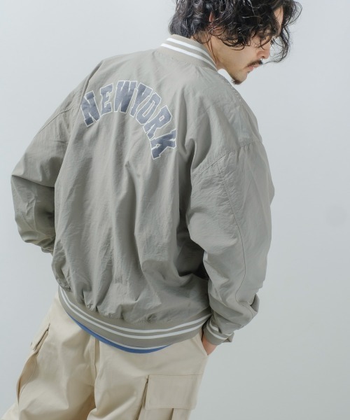 セール】バックロゴプリント ナイロン ワッシャー スタジアム