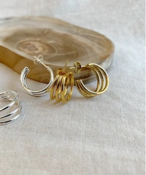 PARKS TOKYO SELECT（パークストウキョウセレクト）の「金属アレルギー対応 サージカルステンレス/316L デザインピアス（ピアス（両耳用）・レディース・シルバー/ゴールド系その他2/ゴールド系その他/ゴールド/シルバー系その他2/シルバー系その他・FREE）」の5枚目の写真