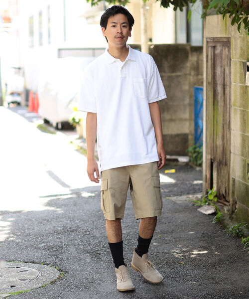 Dickies（ディッキーズ）の「Dickies(R) × BEAMS / 別注 Loose Polyester Cargo Shorts（その他パンツ・メンズ・ブラック/ベージュ・S/L/XL/M）」の5枚目の写真