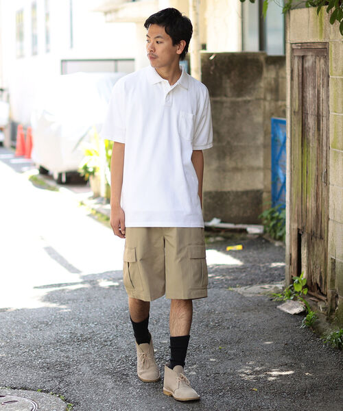 Dickies（ディッキーズ）の「Dickies(R) × BEAMS / 別注 Loose Polyester Cargo Shorts（その他パンツ・メンズ・ブラック/ベージュ・S/L/XL/M）」の6枚目の写真