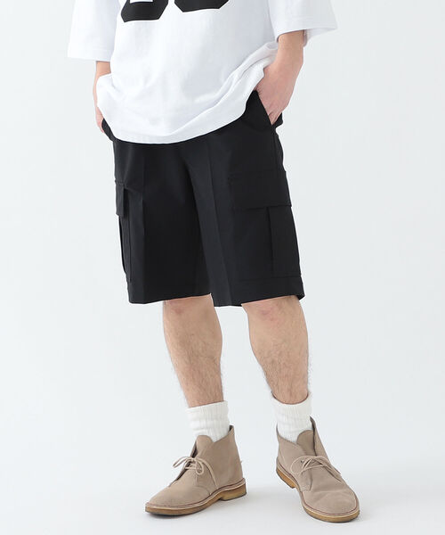 Dickies（ディッキーズ）の「Dickies(R) × BEAMS / 別注 Loose Polyester Cargo Shorts（その他パンツ・メンズ・ブラック/ベージュ・S/L/XL/M）」の13枚目の写真