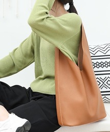F&D : フェイクレザーショルダーバッグ