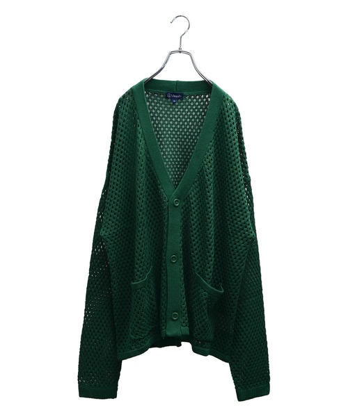 MinoriTY（マイノリティ）の「【MinoriTY】透かし編みカーディガン メッシュトップス 秋服 メンズ カラーカーディガン Tシャツ合わせ（カーディガン/ボレロ・メンズ・ブラック/ブルー/グリーン/マスタード・S/M/L）」の12枚目の写真