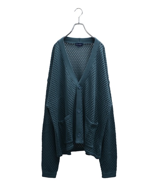 MinoriTY】透かし編みカーディガン メッシュトップス 秋服