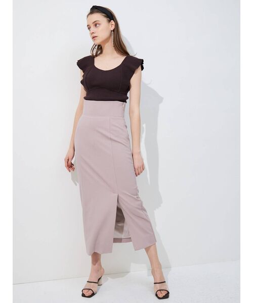 MERCURYDUO（マーキュリーデュオ）の「コルセットハイウエストスカート（スカート・レディース・ブラウン/ラベンダー/ベビーピンク・SMALL/MEDIUM）」の4枚目の写真